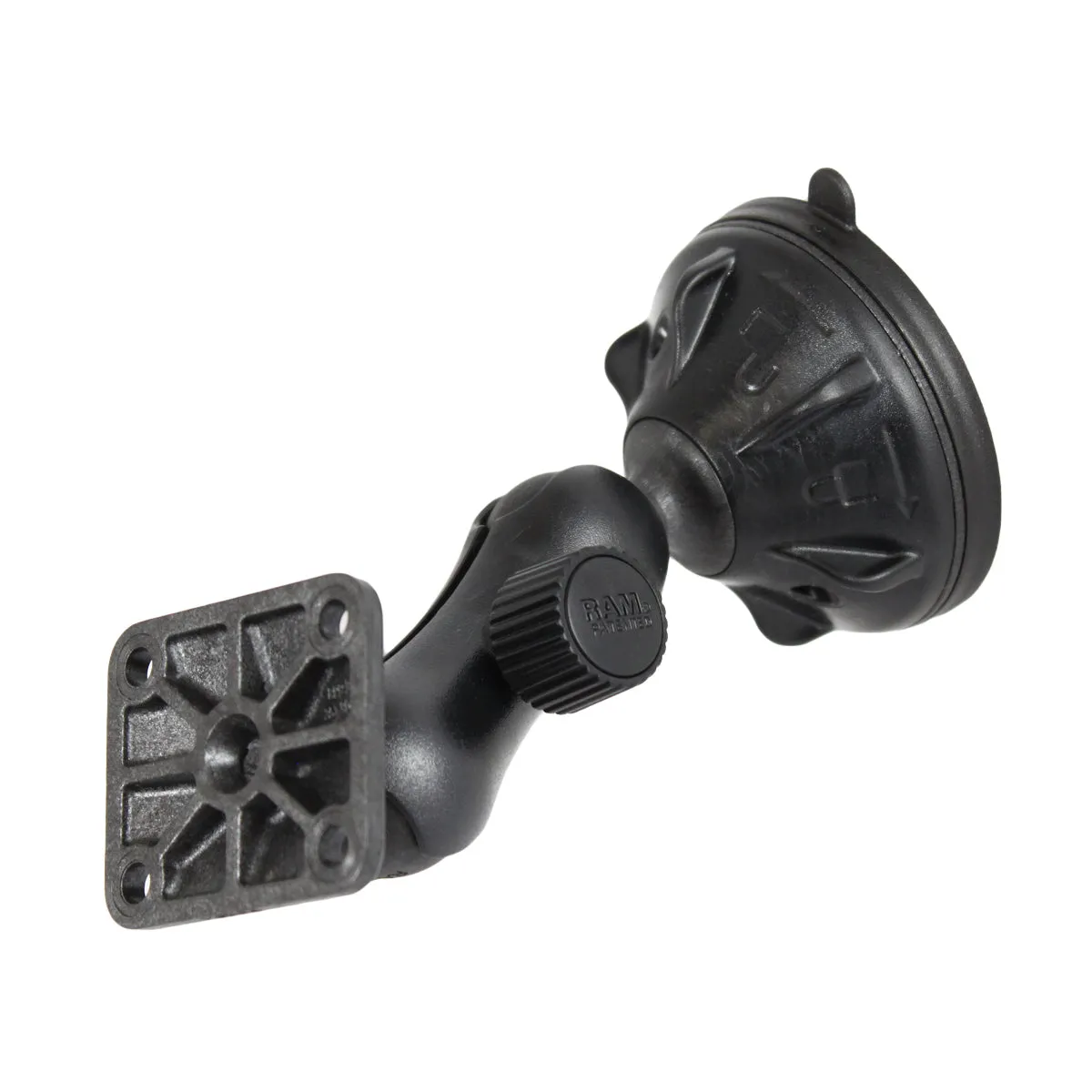 RAM® Twist-Lock™ Low-Profile Suction Cup Mount with AMPS Hole Pattern