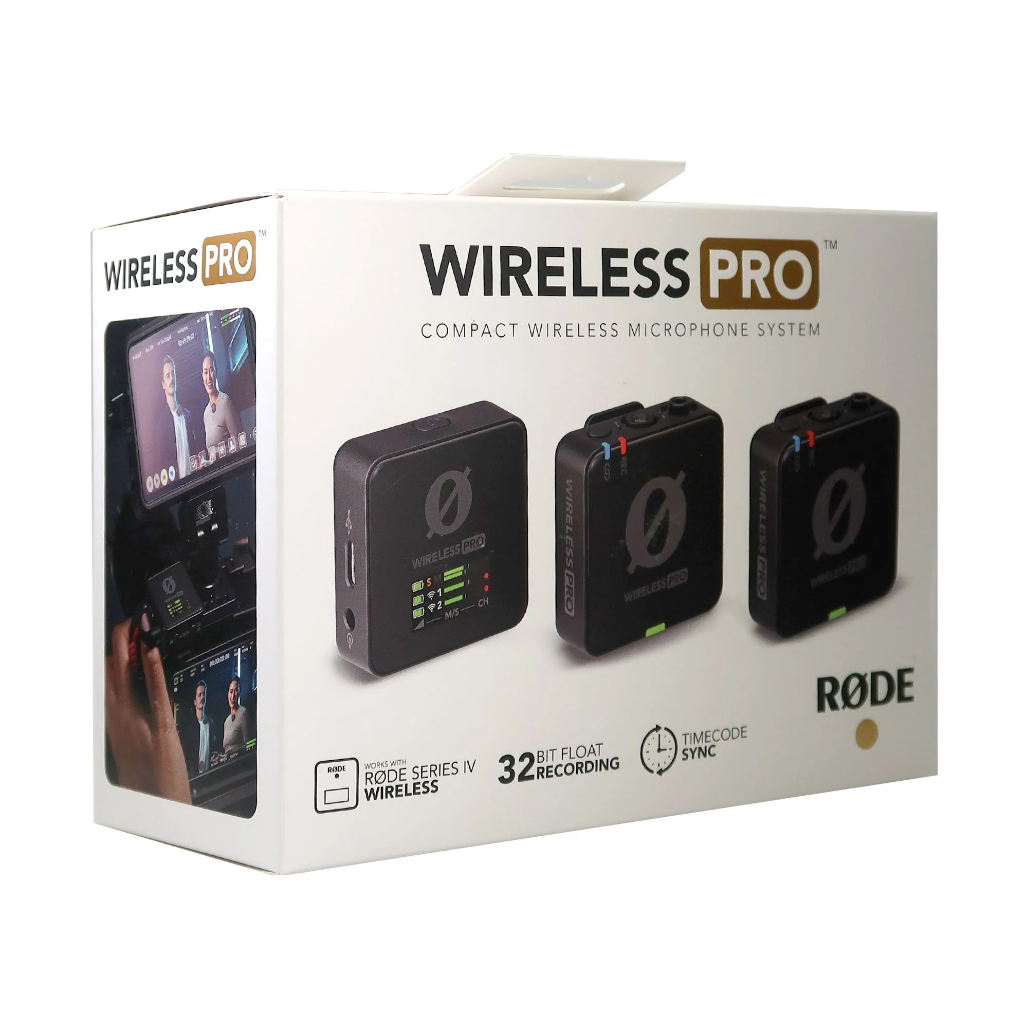 RODE Wireless Pro 2-Person Clip-On Wireless Microphone System / Recorder with Lavaliers (2.4 GHz)