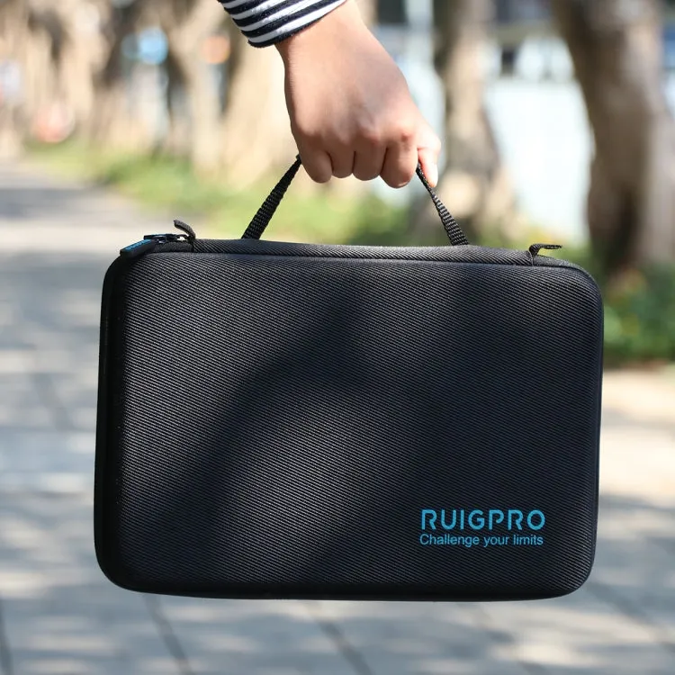 RUIGPRO Oxford Waterproof Storage Box Case Bag for DJI OSMO Pocket Gimble Camera / OSMO Action, Size: 30.2x20.8x7.2cm (Black)