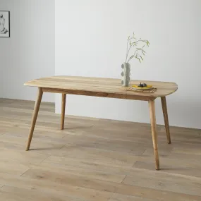 Rustic Mango Wood Dining Table for 6