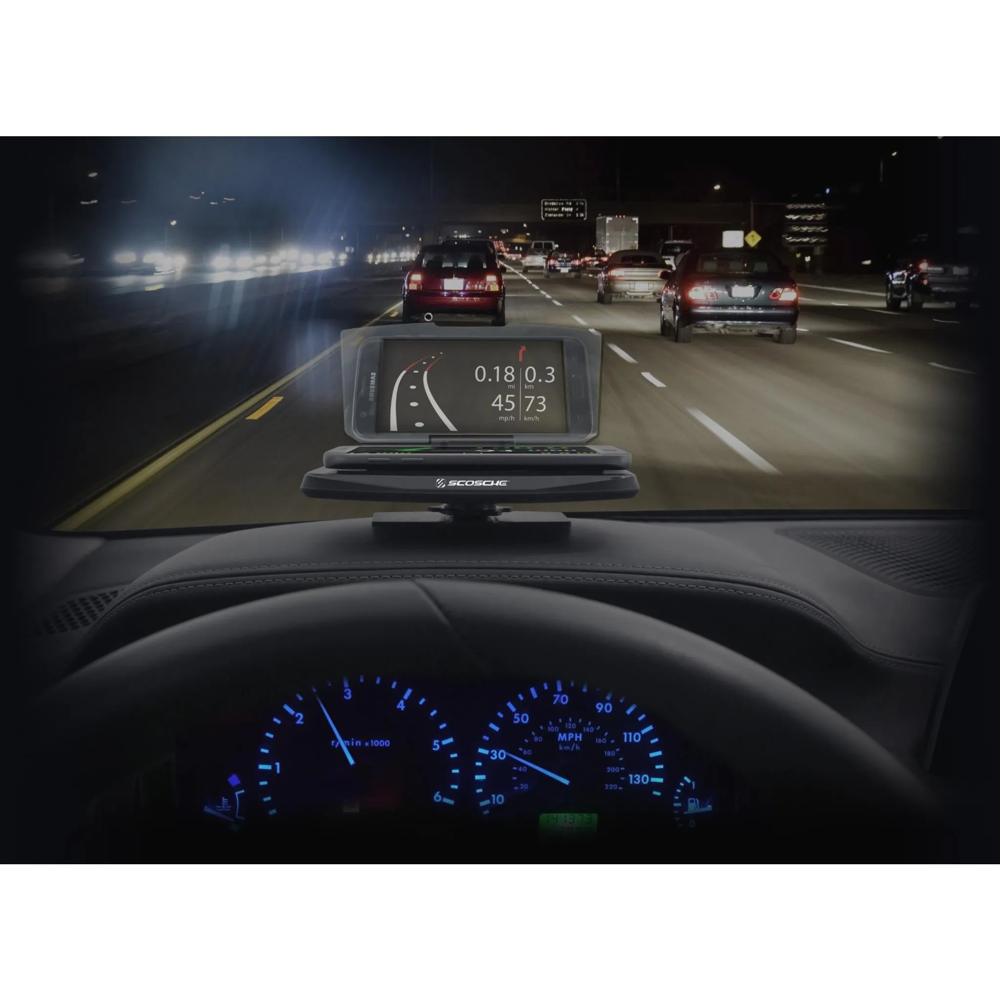 Scosche Smartphone Display for HUD, Navigation and Other Apps