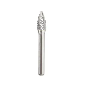 SG Burrs Pointed Tree Double Cut Burr Bit | 3⁄8 Dia x 3⁄4 x 1⁄4 | BURS-194 | 738685194447