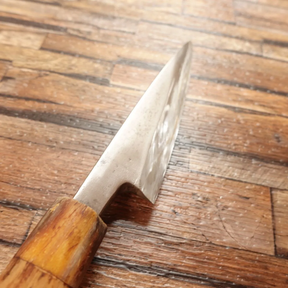 Shoujiki Deba Knife, Sharpened, Ai-Deba, Water Buffalo Horn Handle, Shojiki