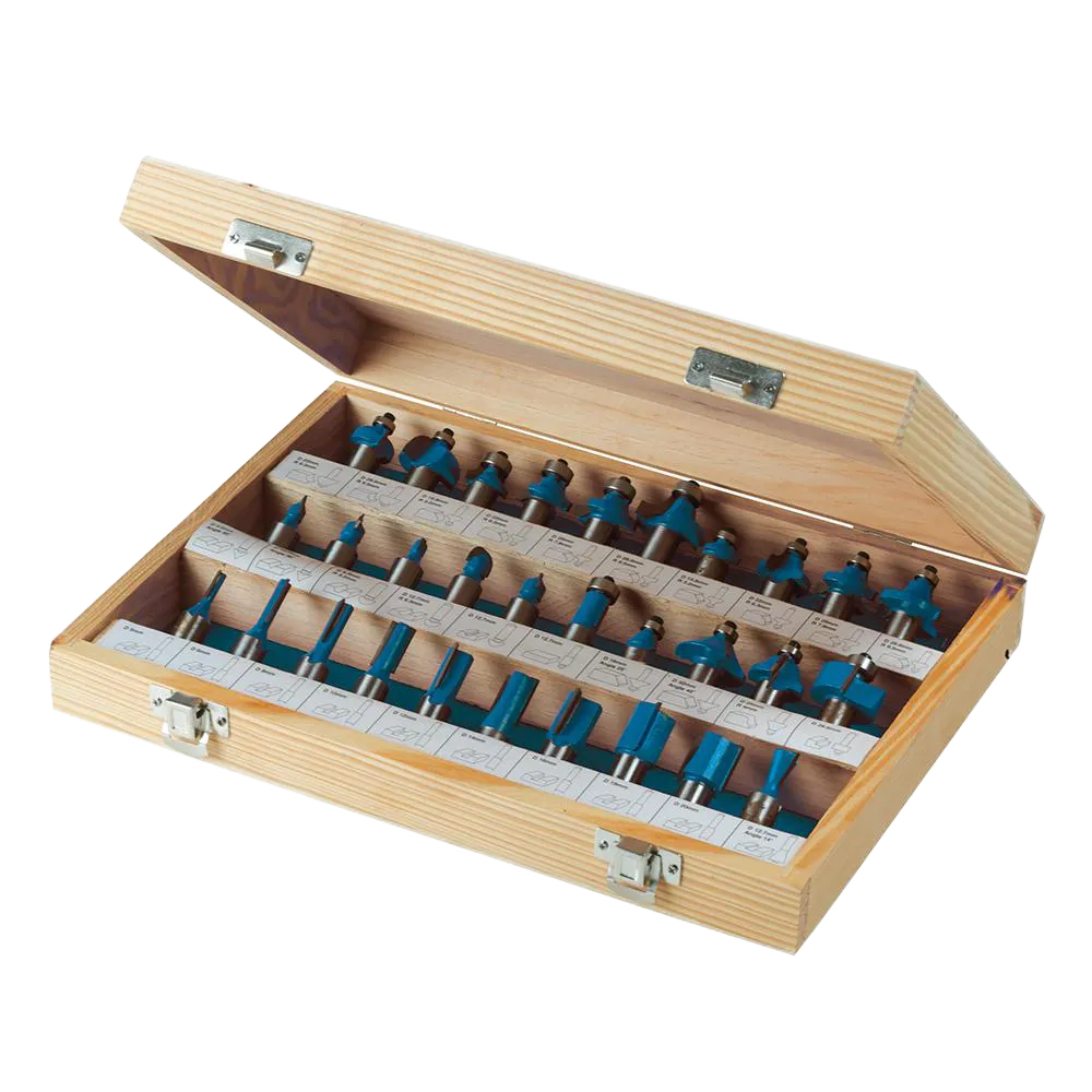 Silverline 1/2" TCT Router Bit Set 30pce - 1/2"