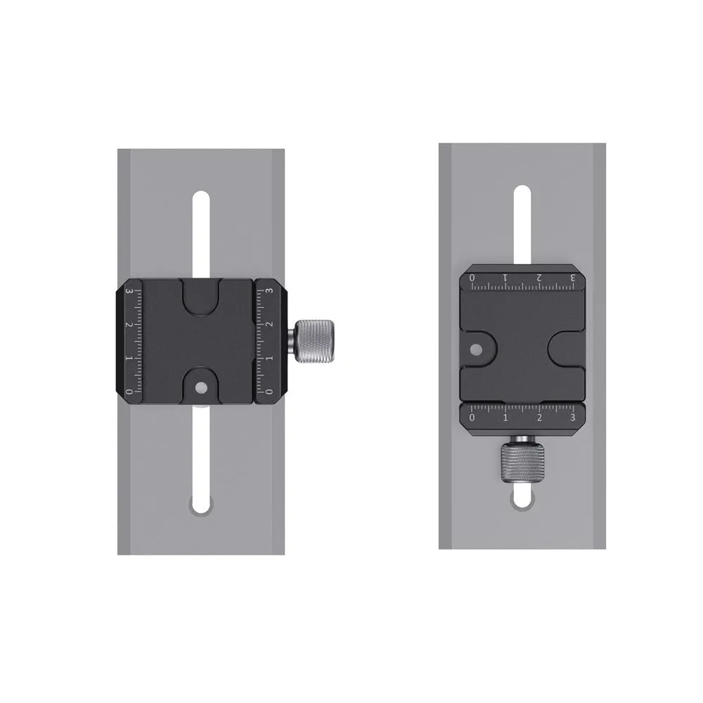 SmallRig Arca Type QR Quick Release Clamp with 2 1/4"-20 Screws, Degree Markings and M4 Threaded Holes for DJI Ronin RS/RSC and ZHIYUN Crane 2S/Weebill S Gimbal Stabilizers DBC2506