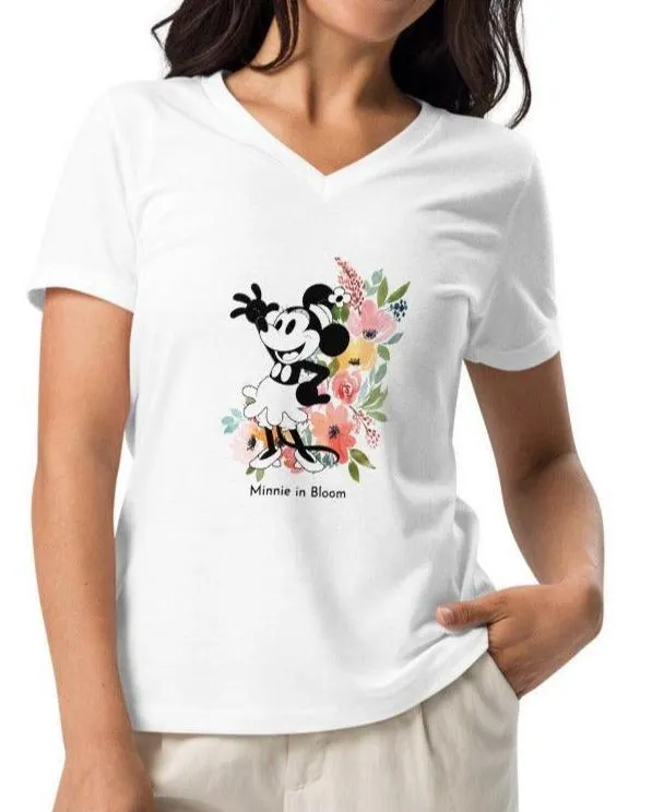 Steamboat Willie - Bloom - Women’s V-neck T-shirt