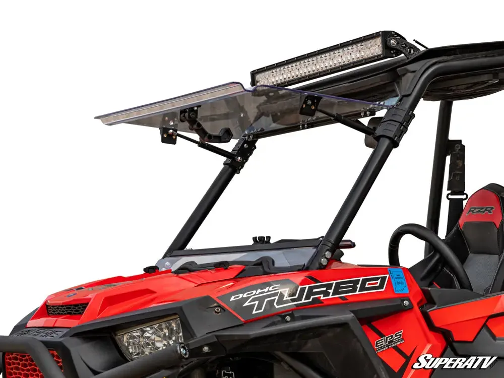 Super ATV POLARIS RZR XP 1000 SCRATCH RESISTANT FLIP WINDSHIELD