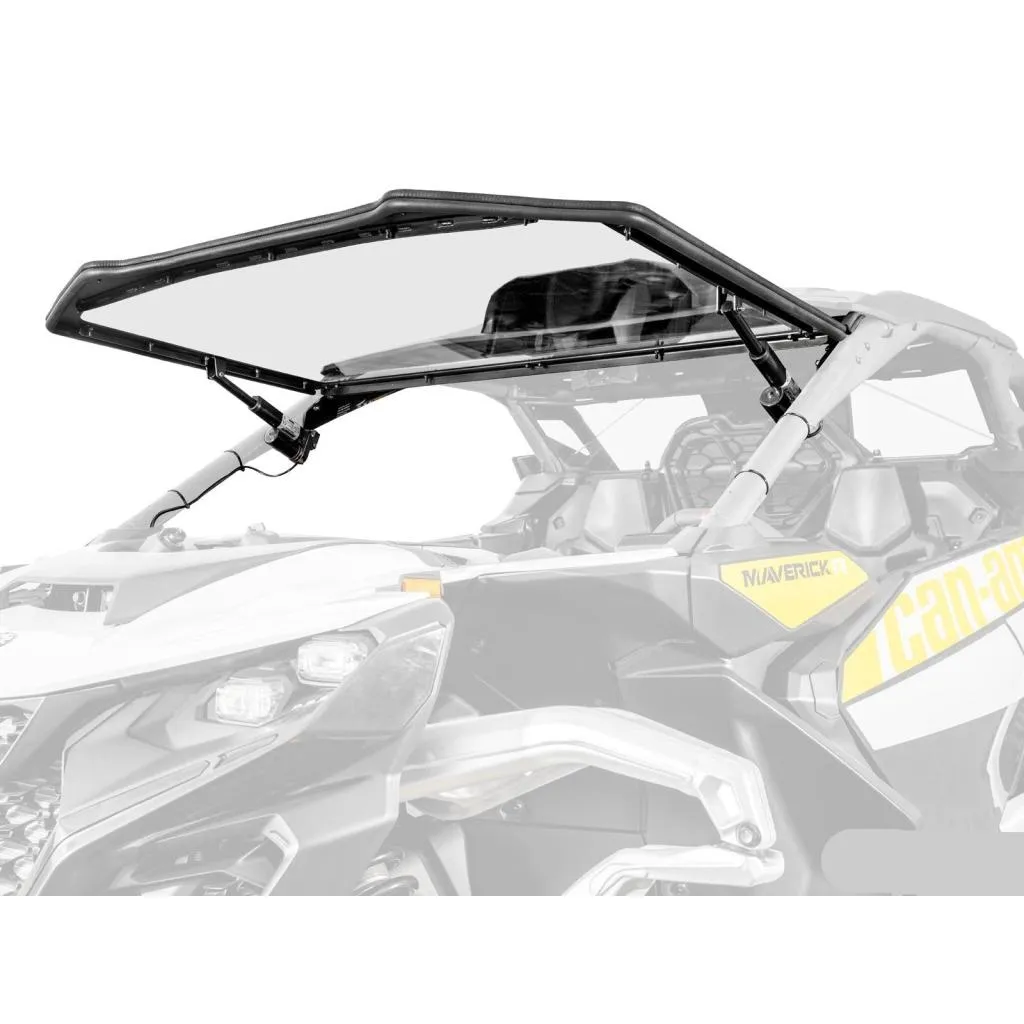 SuperATV Can-Am Maverick R MaxDrive Power Flip Windshield