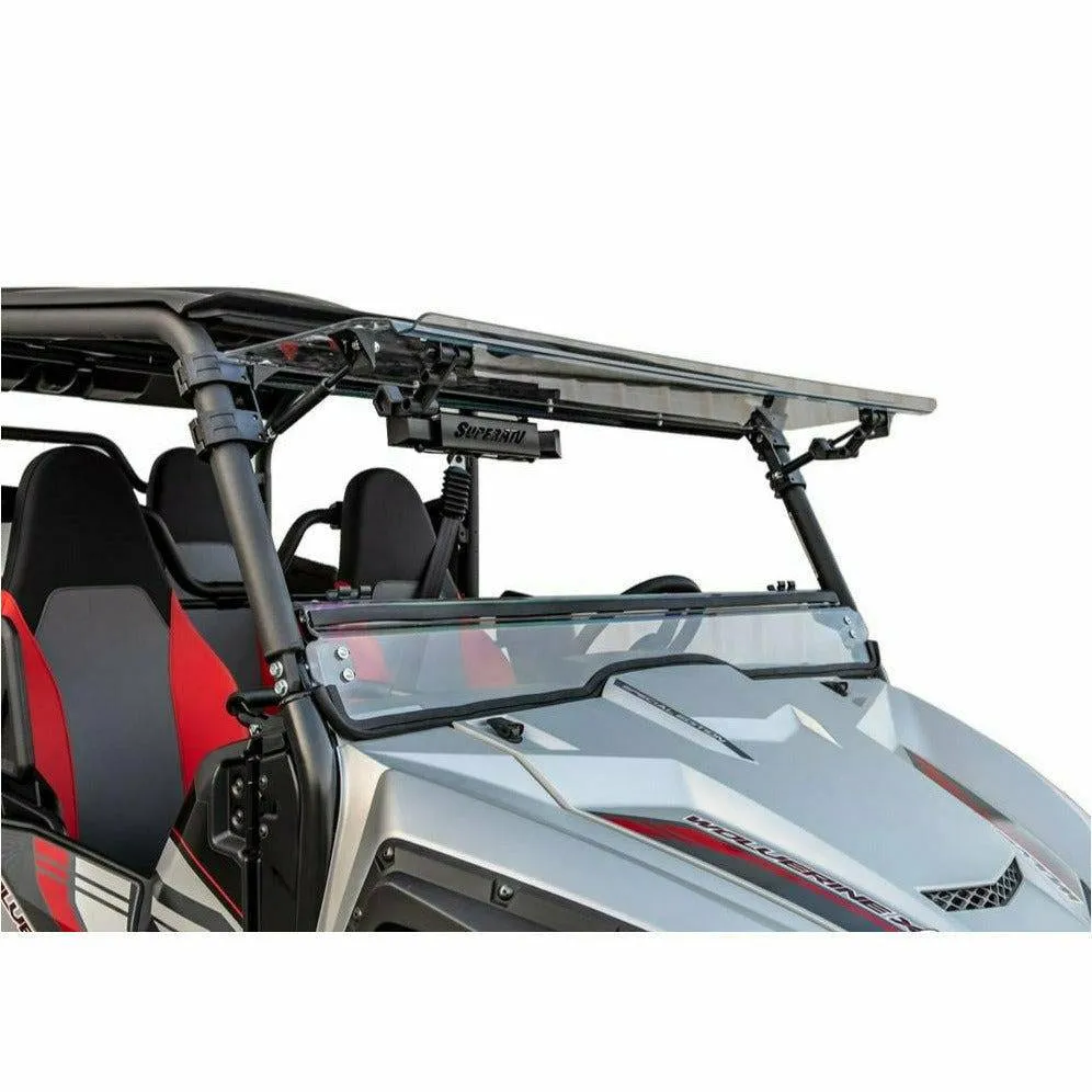 SuperATV Yamaha Wolverine X4 Scratch Resistant Flip Windshield