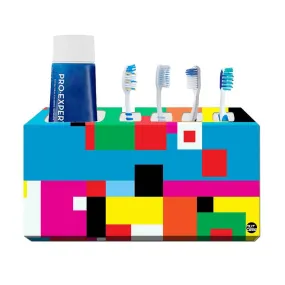 Toothbrush Holder Wall Mounted -Blocks of Color