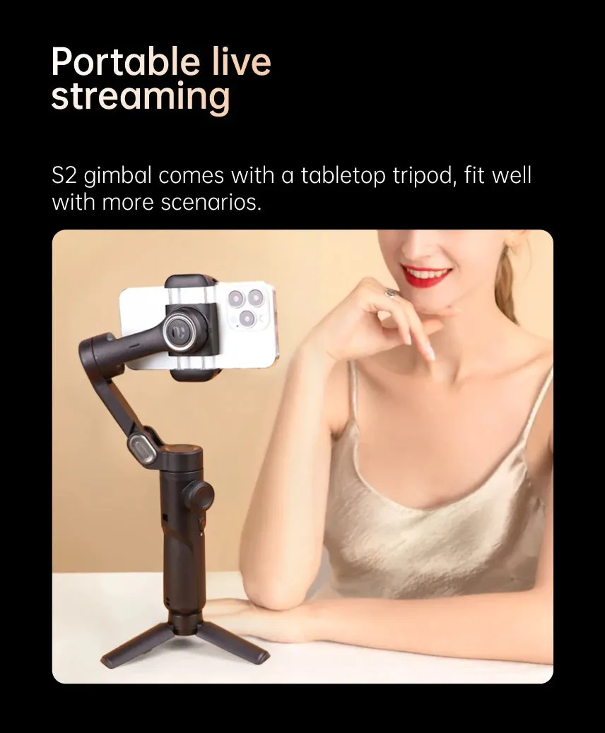 Tp-C 3-Axis Handheld Gimbal – Smooth, Professional Smartphone Stabilization