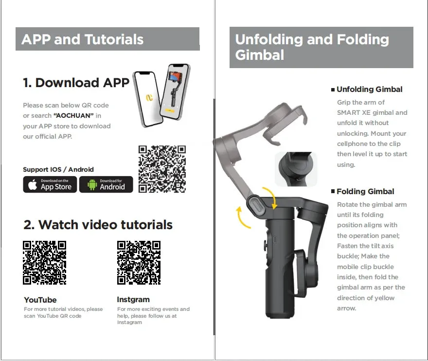 Tp-C 3-Axis Handheld Gimbal – Smooth, Professional Smartphone Stabilization