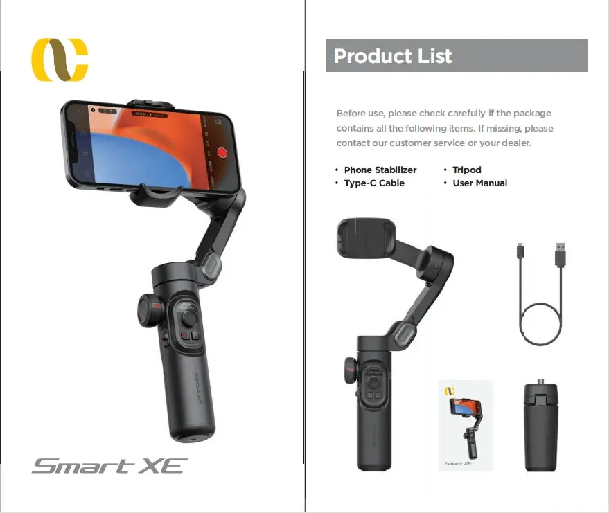 Tp-C 3-Axis Handheld Gimbal – Smooth, Professional Smartphone Stabilization