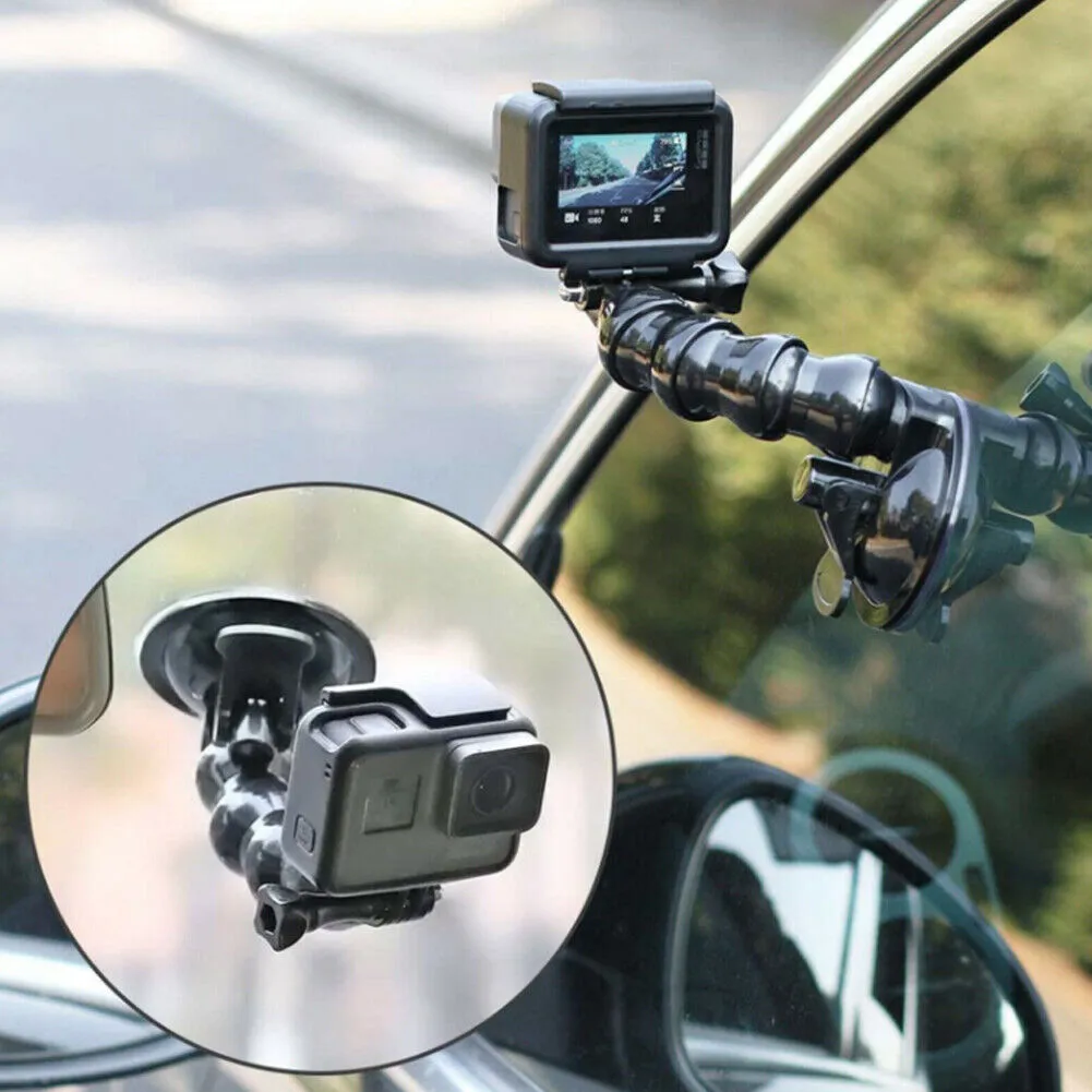 US 2-4 Pack Flexible Gooseneck Extension Suction Cup Car Mount Holder Gopro Hero