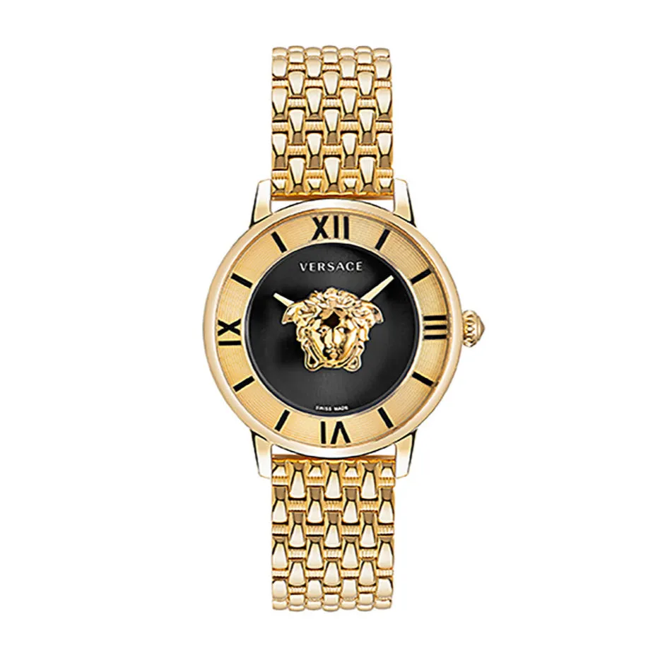 Versace La Medusa Ladies Gold Watch VE2R00322