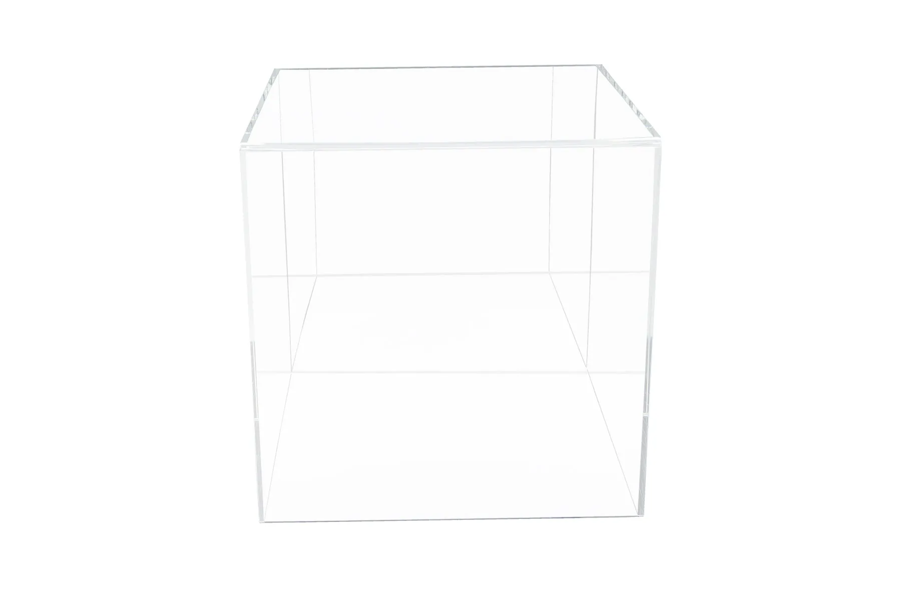 Versatile Acrylic Display Case, Cube, Dust Cover or Riser 8" x 8" x 8" (A059/V32)