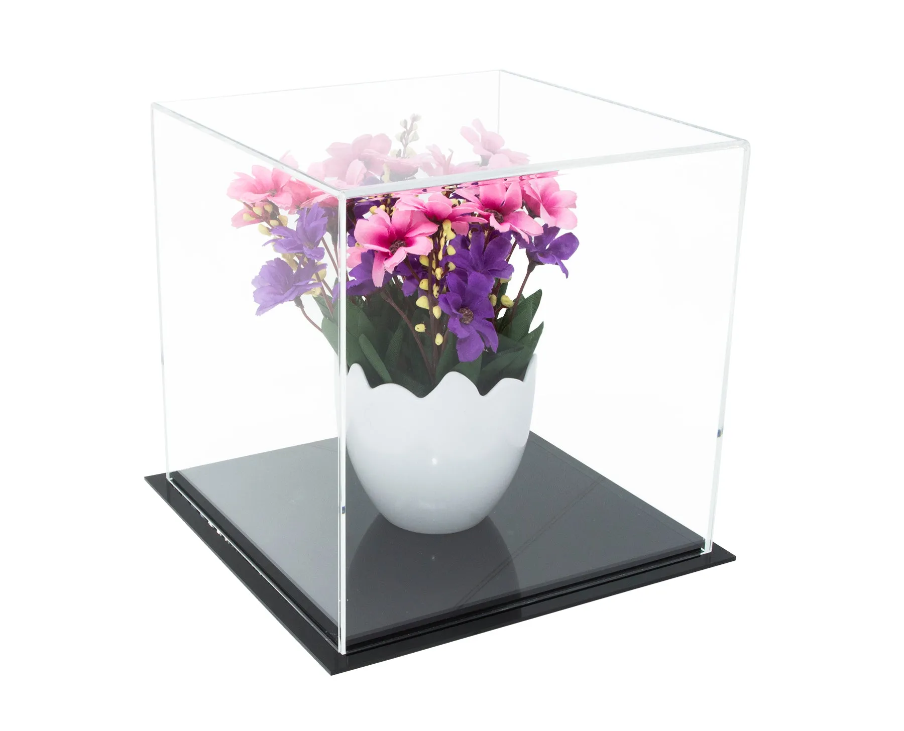 Versatile Acrylic Display Case, Cube, Dust Cover or Riser 8" x 8" x 8" (A059/V32)