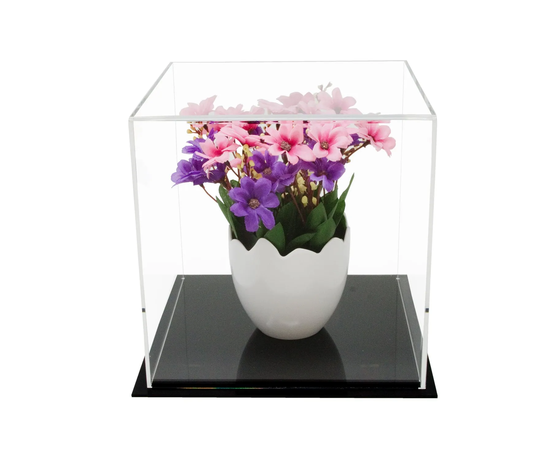 Versatile Acrylic Display Case, Cube, Dust Cover or Riser 8" x 8" x 8" (A059/V32)