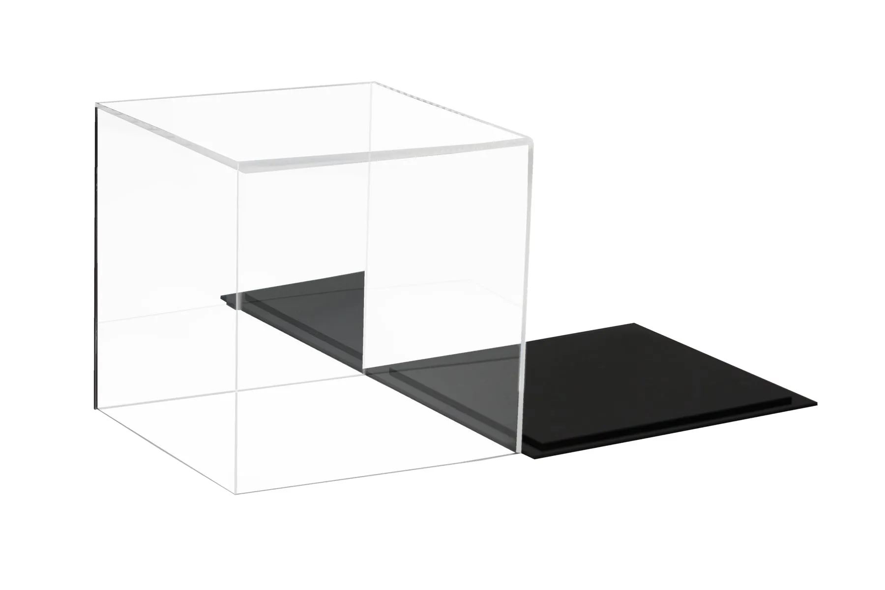 Versatile Acrylic Display Case, Cube, Dust Cover or Riser 8" x 8" x 8" (A059/V32)