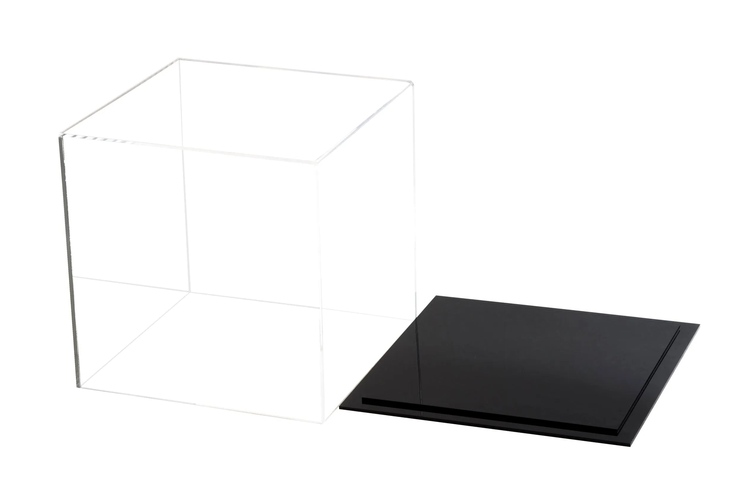 Versatile Acrylic Display Case, Cube, Dust Cover or Riser 8" x 8" x 8" (A059/V32)