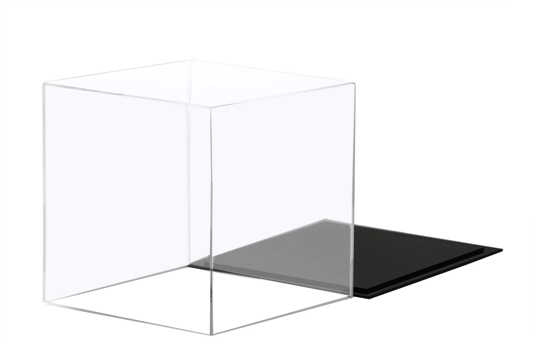 Versatile Acrylic Display Case, Cube, Dust Cover or Riser 8" x 8" x 8" (A059/V32)