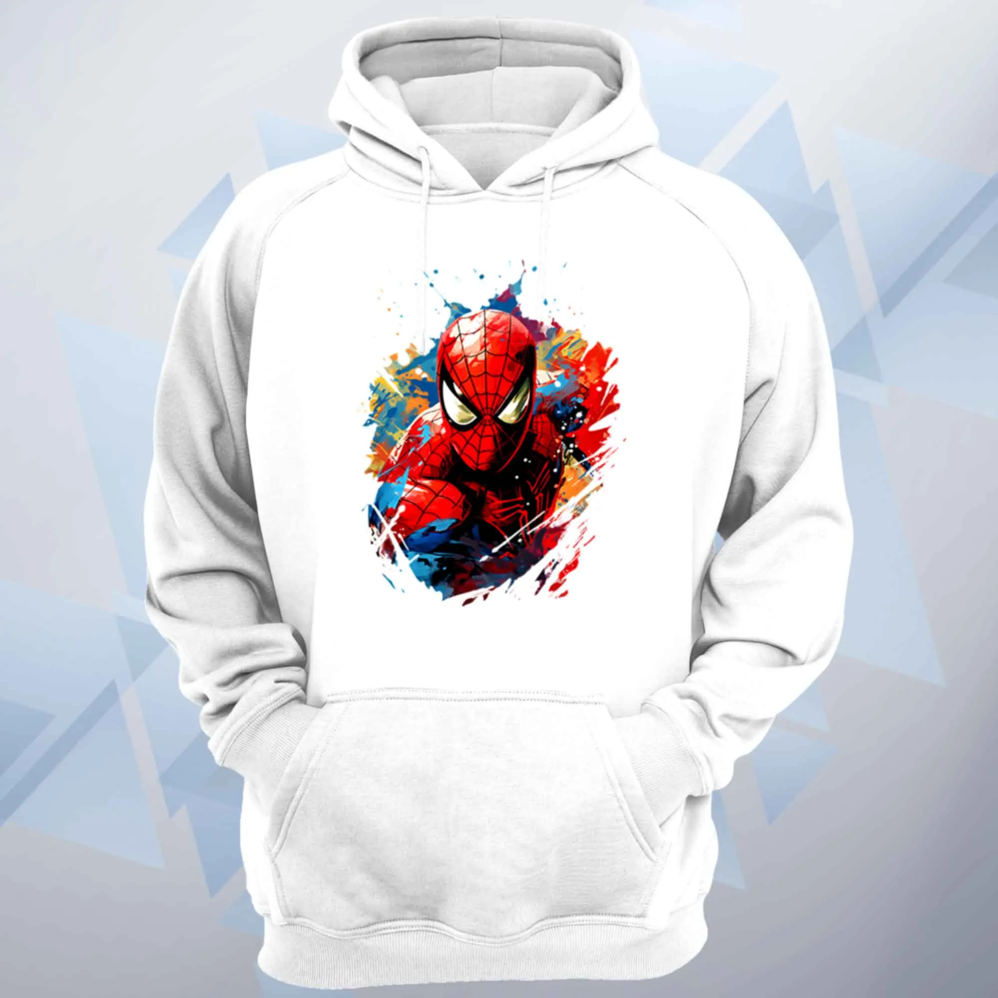 Watercolour Splat Spiderman Unisex Hoodie