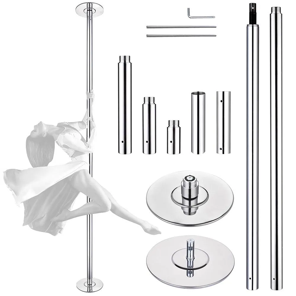 Yescom 10' Spinning Dance Pole Kit Removable D45mm